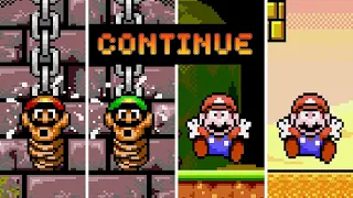 Super Mario Bros. Bootlegs Funny & Weird Continue Screens