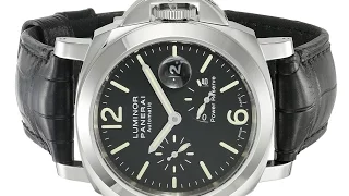 Panerai Men's Luminor Power Reserve Black Dial Watch