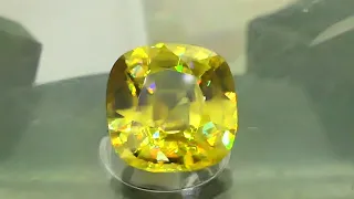 5.17 cts – Beatiful Dispersive Canary Yellow Sphene! Will fit in a 10 mm mount!