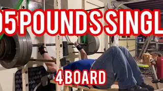 Reverse band bench press work up to 505 4 board press