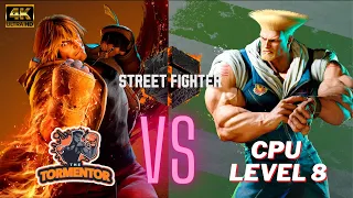 STREET FIGHTER 6 BETA - KEN vs GUILE CPU Lv 8
