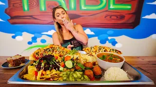 This Seven Course Vegan Challenge is Meant To Feed FOUR.. so I tried it alone!