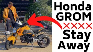 Top 3 Reasons The HONDA GROM SUCKS For Beginners and Novice Riders.