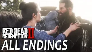 RDR2: ALL Endings! (Bad Honor, Good Honor, & True Ending) All Cutscenes