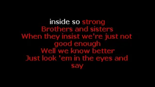 Something Inside So Strong  with lyrics