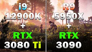 Core i9 12900K + RTX 3080 Ti vs Ryzen 9 5950X + RTX 3090 | PC Gameplay Tested