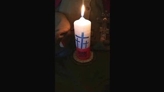 Svíčka za padlé vojáky v bitvě u Zborova
