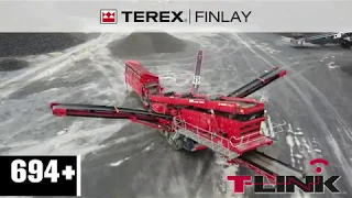 Terex Finlay 693+, 694+, 696 New Generation inclined screeners fold out procedure
