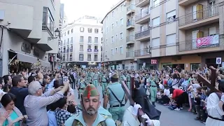 La Legión en Jaen exhibición de Gastadores