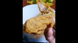 Eating the Crispiest Jollibee Fried Chicken #asmr #shorts #jollibee #reels