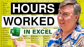 Excel - Calculate Hours Worked from Time Stored as Text (Dueling Excel) - Episode 1374