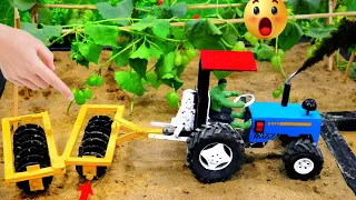 Diy mini tractor making morden agriculture plough machin for grapes science project@SaneCreator2