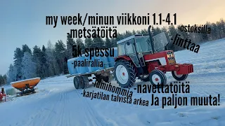 My week/minun viikkoni 1.1-4.1 pt.1/2 5k spessu