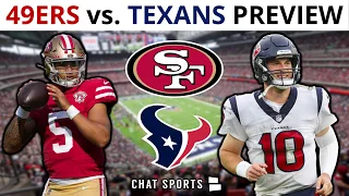 49ers vs Texans Preview: Trey Lance Playing 1st Half? Jordan Mason OVER Trey Sermon? 49ers News