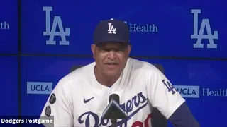 Dodgers postgame: Dave Roberts on lineup's struggles, Victor Gonzalez's health & fans' emotions
