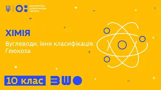 10 клас. Хімія. Вуглеводи, їхня класифікація. Глюкоза