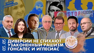 Breakfast Show. Саша и Нино. Диверсии не стихают, Узаконенный рашизм, Гонсалес и Иглесиас.