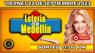 Resultado de LOTERIA DE MEDELLIN del VIERNES 22 DE SEPTIEMBRE 2023