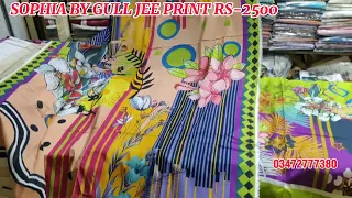 SOPHIA BY GULL JEE FABRIC PRICE #gulljee #binsaeed #shoppingvlog #houseofcutpiece #brandedcutpiece