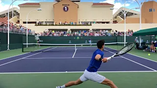 Novak Djokovic & Marin Cilic | IW Court Level Practice [4k 60fps]