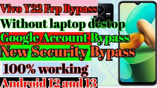 Vivo Y22 Frp Bypass Without Pc |New Upadate |How to Bypass Frp on Vivo Y22 |100%Working New security