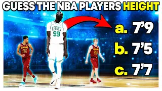 GUESS THE NBA PLAYERS HEIGHT - PART 2 - NBA PLAYER QUIZ 2022