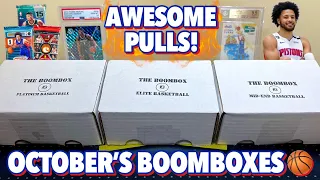 GREAT PULLS GALORE! 🔥😯 Opening October's Elite, Platinum, & Mid-End Basketball Boomboxes