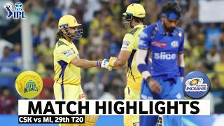 CSK vs MI 29th Match IPL 2024 Highlights | IPL Highlights 2024 | Cricket ipl 2024 highlights today