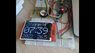 Часы с анимацией на STM32