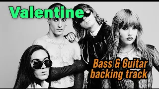 BASS & GUITAR BACKING TRACKS | Maneskin - Valentine #maneskin #backingtrack