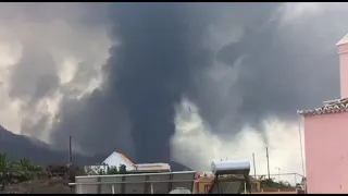 EXPLOSION ONDA SÓNICA EXPANSIVA VOLCAN LA PALMA #WORLD #CIAN245