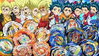 GENERATIONS SHOWDOWN! | All Valkyries VS All Ragnaruks VALT VS KIYAMA FAMILY! | Beyblade Burst DB