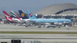 35 minutes of Plane Spotting at LAX