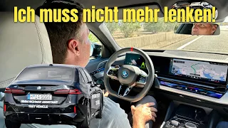 BMW 5er / i5: Freude am Gefahrenwerden - Autobahn - Assistent Level 2+ im Test | Review | G60