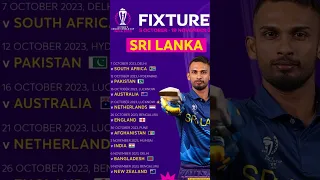 Icc word cup sri lanka Match schedules  #iccworldcup2023