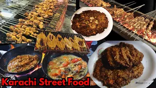 Peshawari Chapli Kabab | Street Food of Karachi |Chapli Kabab,Mutton Karahi, Fish Sajji #rabiabushra