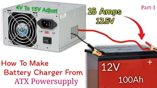 How To Make A 14V, 15A Car Battery Charger, From ATX PowerSupply (Part-1)