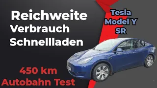 Wie weit fährt das Tesla Model Y auf der Autobahn?