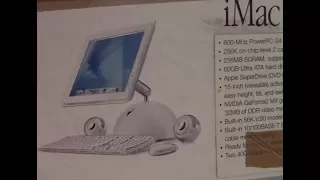 Unboxing iMac G4 2002 and First Boot