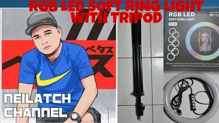 UNBOXING RGB LED SOFT RING LIGHT WITH TRIPOD | NEILATCH CHANNEL