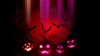 Glowing Halloween Pumpkins | Royalty Free Footage | Free to Use Stock Video HQ High Quality