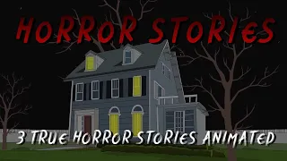 3 TRUE walking HOME ALONE Animated Horror Stories  For A Spooky Disturbing Night