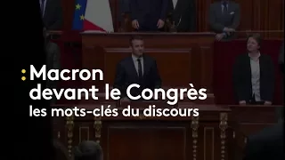 Les mots-clés du discours de Macron devant le Congrès - franceinfo