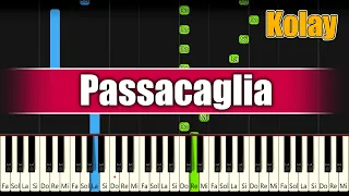 Händel / Halvorsen - Passacaglia - Easy Piano Tutorial