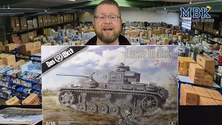 MBK unboxing Special - 1:16 Panzer III Ausf.J (3 in 1) (Das Werk 16002)