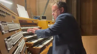 Improvisation: Prelude and Fugue in the style of Mendelssohn  - David Briggs at Ulm Cathedral