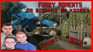 😂 Funny Moments😂 "od Biedaka do Kozaka  - Farming Simulator 22 | Wypadki  *BEKA*