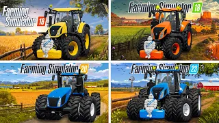 Fs16 vs Fs18 vs Fs20 vs Fs23 | New Holland Comparison | Timelapse |