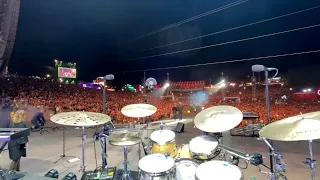 A-HA TAKE ON ME DRUMMERS VIEW SNIPPET ROCK IN RIO LISBOA PORTUGAL JUNE 25TH 2022
