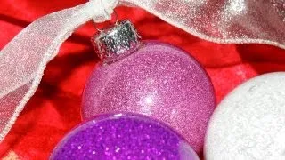 Glitter Floor Wax Ornaments